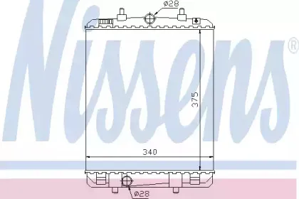 64687 NISSENS Радиатор, охлаждение двигателя