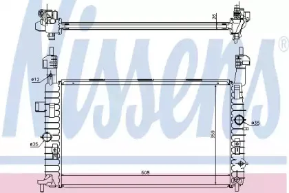63096 NISSENS Радиатор, охлаждение двигателя
