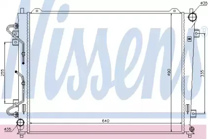 66686 NISSENS Радиатор, охлаждение двигателя