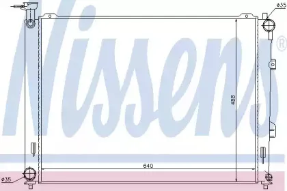 66683 NISSENS Радиатор, охлаждение двигателя