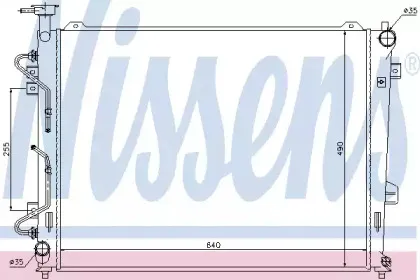 66685 NISSENS Радиатор, охлаждение двигателя