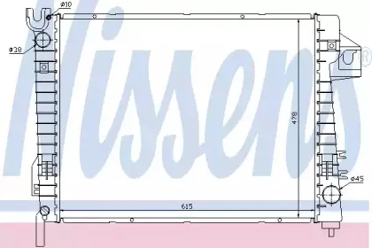 69017 NISSENS Радиатор, охлаждение двигателя
