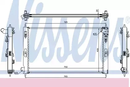67359 NISSENS Радиатор, охлаждение двигателя