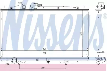 69464 NISSENS Радиатор, охлаждение двигателя