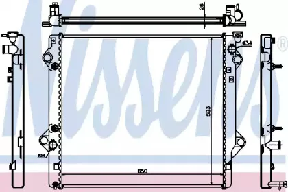 64684 NISSENS Радиатор, охлаждение двигателя