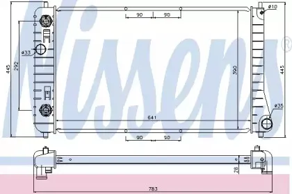 60917 NISSENS Радиатор, охлаждение двигателя