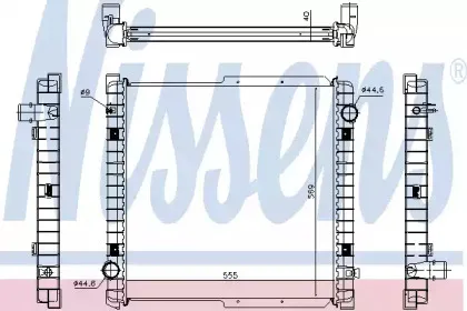 63333 NISSENS Радиатор, охлаждение двигателя