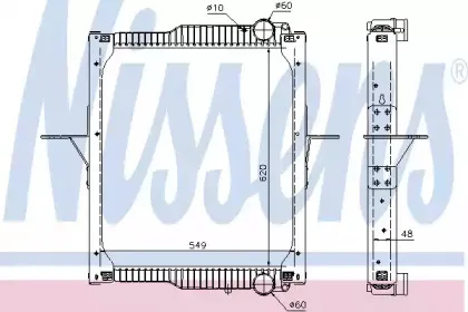 63783 NISSENS Радиатор, охлаждение двигателя