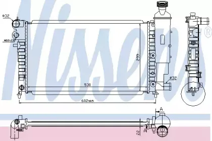 63736 NISSENS Радиатор, охлаждение двигателя