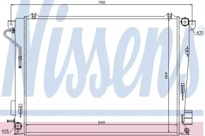 67069 NISSENS Радиатор, охлаждение двигателя
