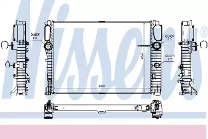 67105 NISSENS Радиатор, охлаждение двигателя