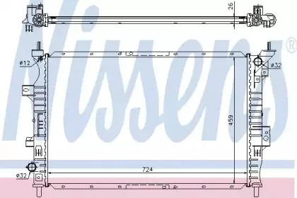 62357 NISSENS Радиатор, охлаждение двигателя
