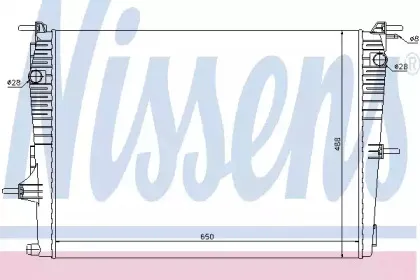 637606 NISSENS Радиатор, охлаждение двигателя