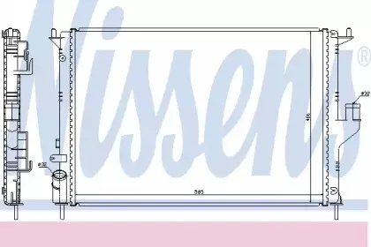 637612 NISSENS Радиатор, охлаждение двигателя