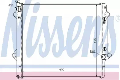 646806 NISSENS Радиатор, охлаждение двигателя