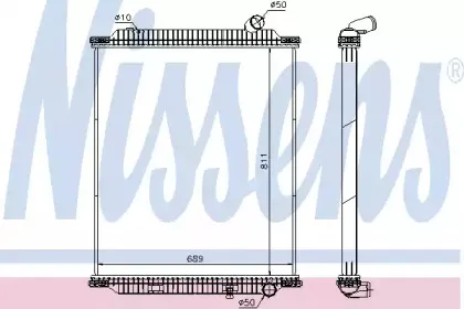 672060 NISSENS Радиатор, охлаждение двигателя