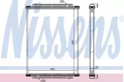 61448 NISSENS Радиатор, охлаждение двигателя