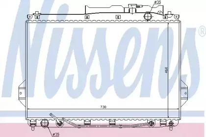 67527 NISSENS Радиатор, охлаждение двигателя