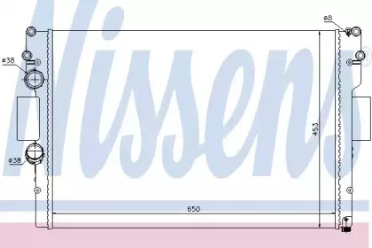 61987 NISSENS Радиатор, охлаждение двигателя
