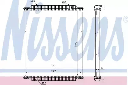 672570 NISSENS Радиатор, охлаждение двигателя