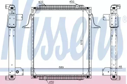 67257 NISSENS Радиатор, охлаждение двигателя