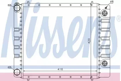 64328 NISSENS Радиатор, охлаждение двигателя