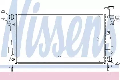 67554 NISSENS Радиатор, охлаждение двигателя