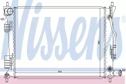 66757 NISSENS Радиатор, охлаждение двигателя