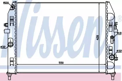 68527 NISSENS Радиатор, охлаждение двигателя