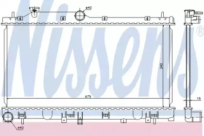 67719 NISSENS Радиатор, охлаждение двигателя