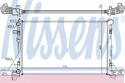 630732 NISSENS Радиатор, охлаждение двигателя