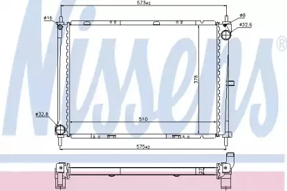 68731 NISSENS Радиатор, охлаждение двигателя