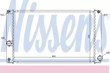 646835 NISSENS Радиатор, охлаждение двигателя