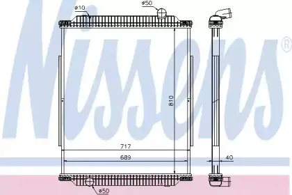 637890 NISSENS Радиатор, охлаждение двигателя