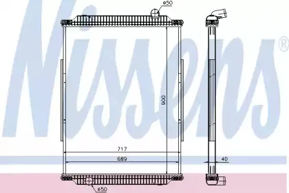 637880 NISSENS Радиатор, охлаждение двигателя