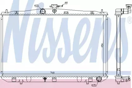 646833 NISSENS Радиатор, охлаждение двигателя
