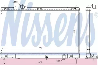 646817 NISSENS Радиатор, охлаждение двигателя