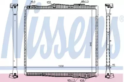 67290 NISSENS Радиатор, охлаждение двигателя