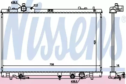 646819 NISSENS Радиатор, охлаждение двигателя