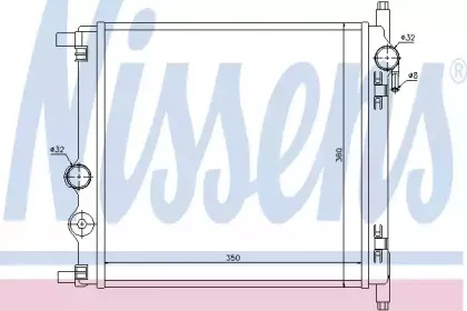 65300 NISSENS Радиатор, охлаждение двигателя