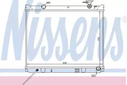 66766 NISSENS Радиатор, охлаждение двигателя