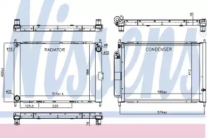 637625 NISSENS модуль охлаждения