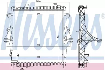 637875 NISSENS Радиатор, охлаждение двигателя