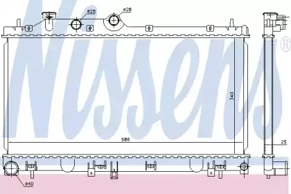 67721 NISSENS Радиатор, охлаждение двигателя