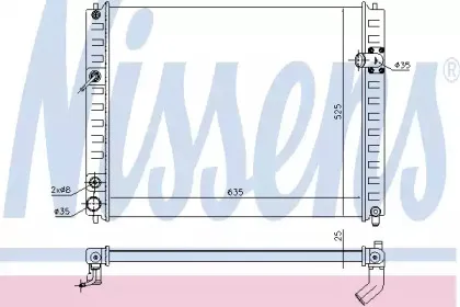 68091 NISSENS Радиатор, охлаждение двигателя