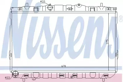 67469 NISSENS Радиатор, охлаждение двигателя