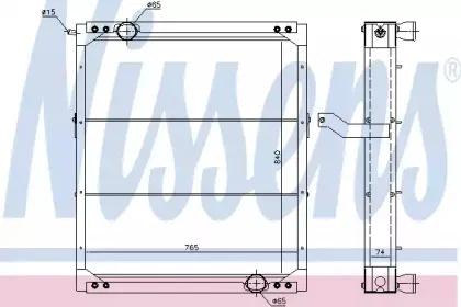 6719603 NISSENS Радиатор, охлаждение двигателя