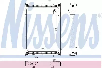 67195 NISSENS Радиатор, охлаждение двигателя