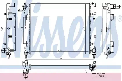 61937 NISSENS Радиатор, охлаждение двигателя