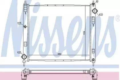 68746 NISSENS Радиатор, охлаждение двигателя